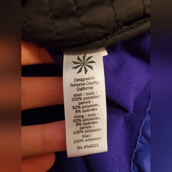 Athleta "Sprinter" lightweight vest. Blue/Purple. Size S. Polyester. - Picture 9 of 11